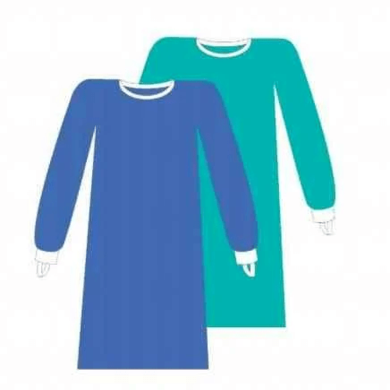 Халат хірургічний стандартний, стерильний, СММС, розмір L, зелений